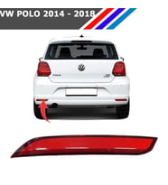 Volkswagen Polo Arka Tampon Reflektörü 2014 Sonrası - Sol