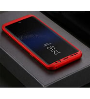 Lexroo Galaxy S8 Kılıf 360 Silikon Kılıf - Kırmızı