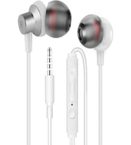 Xiaomi Redmi Note 10 Pro Max Uyumlu Kulakiçi Bass Kulaklık (Beyaz)
