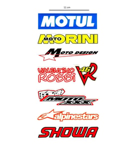 Sticker Çoklu Motul-oto Desıng-moto-showa Çoklu Sticker
