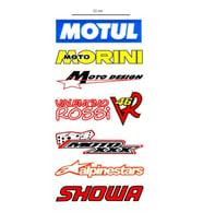 Sticker Çoklu Motul-oto Desıng-moto-showa Çoklu Sticker