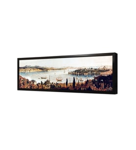 İstanbul Panorama Çerçeveli Mdf Tablo