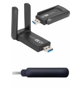 Wifi Alıcı Dual Band Usb 3.0 Adaptör Kablosuz Windows 7/8/10/11