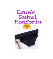 Süper Emici Regl Külodu Deneme Paketi Ultra Hijyenik Yıkanabilir Regl Dönemi Iç Çamaşırı (Siyah)