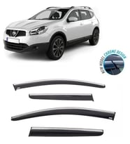 Nissan Qashqai Kromlu Cam Rüzgarlığı 2007-2014 arası Sunplex (Beyaz)