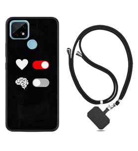 Realme C11 C21 C21Y C25Y C11 2021 Kılıf Boyun Askılı Silikon Love Brain 1722