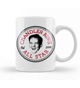 Chandler Bing Friends All Star Converse Logo Kupa Bardak Porselen