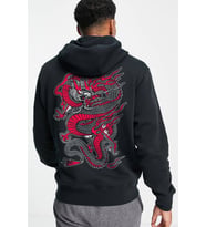 Chinesebox Kapşonlu Hoodie (Siyah)