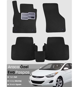 HYUNDAİ ELANTRA (2011-2016) Uyumlu EVA Paspas Tam Set–Araca Özel,Kolay Montaj,Su Geçirmez