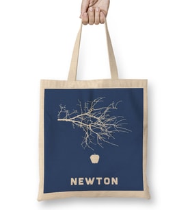 Maths And Science Isaac Newton Apple Tree Bez Çanta Uzun Saplı