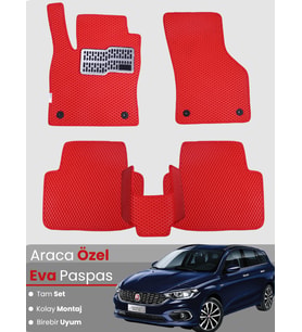 FİAT EGEA STATİONWAGON (2017-2025) Uyumlu EVA Paspas Tam Set–Araca Özel,Su Geçirmez