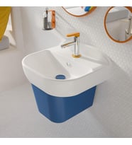 Vitra Sento A42666 Çocuk Lavabo Bataryası, Krom - Sarı