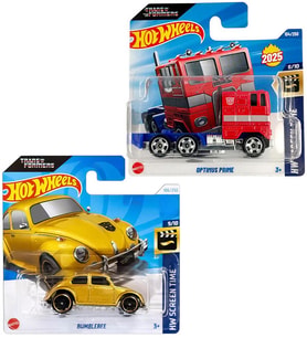 Hot Wheels 2 Araç Set Transformers - Bumblebee & Optimus Prime (1/64)