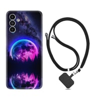 Samsung A23 A31 A32 A50 A51 A52 A53 A70 Kılıf Boyun Askılı Silikon Star Planet 1652