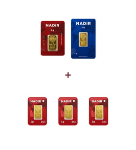 Nadir Gold 24 Ayar 18 Gram Altın (1 Ad 10 Gram Altın + 1 Ad 5 Gram Altın + 3 Ad 1 Gram Altın )