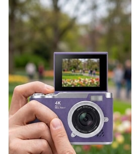 48 Dijital Fotoğraf Makinesi Video Flip Ekranlı Kompakt