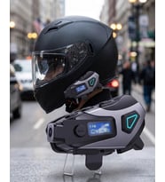 Motosiklet Kask Uzun Pil Ömrü Kamera Sesli Komut Destekli