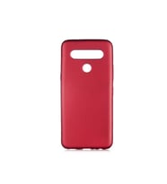 LG K61 Uyumlu Kılıf Zore Premier Silikon Kapak (Mürdüm)