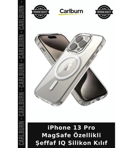iPhone 13 Pro MagSafe Özellikli Şeffaf IQ Silikon Kılıf Kiliflar Telefon Aksesuarı Mobil Aksesuar