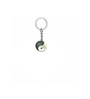 Yin Yang Ba Gua Tai Chi Sembollü Unisex Anahtarlık – Zamak Metal Enerji ve Denge Temalı Çanta Süsü