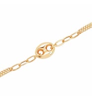 Diamond Line-Gülaylar Sarı Altın 14 Ayar Trend Bileklik