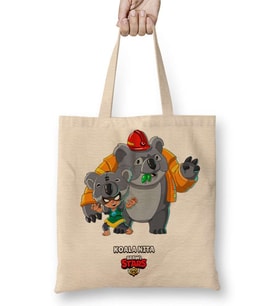 Brawl Stars Koala Nıta Bez Çanta Uzun Saplı