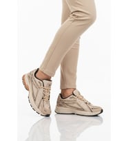 Walkway Bej Fileli Hafif Esnek Hafızalı Taban Unisex Spor Ayakkabı Ruth G