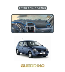 RENAULT Clio 2 EKRANLITORPİDO KORUMA HALISI GRİ KENAR