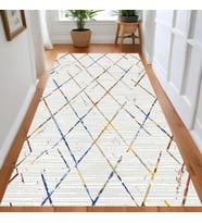 Eliana Home Dijital Baskı Yıkanabilir Kaymaz Taban Salon Halısı Ve Yolluk LN001-FNL229 (Krem)