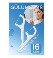 Kürdanlı Diş Ipi 16 lı Paket, Pratik ve Hijyenik Ağız Bakım Aracı