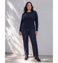 LCW Curve İndigo Büyük Beden Slim Fit Kadın Jean Pantolon