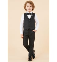 Erkek Çocuk Yelekli 4'lü Takım (Pantolon+Gömlek+Yelek+Papyon) 12662B MODANINO