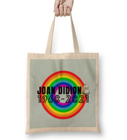 Joan Didion Rip- Vintage Retro Style Bez Çanta Uzun Saplı