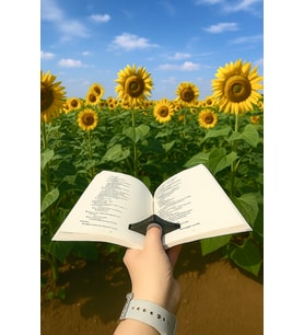 Kitap Ayracı - Sayfa Tutucu - Tek El Kitap Okuma Aparatı (Siyah)