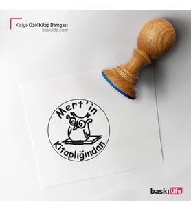 Kişiye Özel Kitap Damgası Kitap Mührü Kaşe Kitap Mühür Özel Damga 102