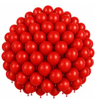 Kırmızı Renk Lateks Pastel Balon (30 cm) - 100 Adet