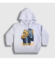 Presmono Unisex Çocuk Beyaz Radio Eminem Kapüşonlu Sweatshirt 155891tt (Beyaz)