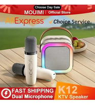 Yeni Mikrofonlar Makinesi Karaoke Kablosuz K12 İle 1-2 *Gümüş