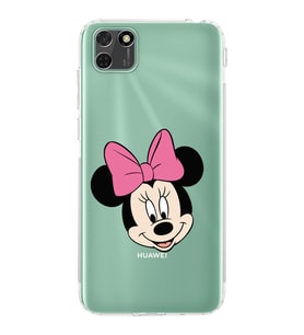 Huawei Y5 p  Kamera korumalı Kapak Minnie Mouse Tasarımlı  Şeffaf Kılıf