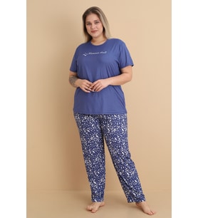 Mirano 9400 Summer Thrill Kısa Kollu Pegasus Büyük Beden Kadın Pijama Takımı
