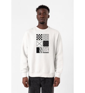 Demon Slayer Anime Patterns Beyaz Erkek 2ip Sweatshirt