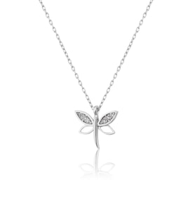 925 Ayar Gümüş Papatya Silver Minimal Şık Yusufçuk Kolye.rose.gold.rodaj Renk Seçeneğiyle