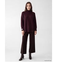 LCW Modest Kahverengi Beli Lastikli Kadın Triko Pantolon
