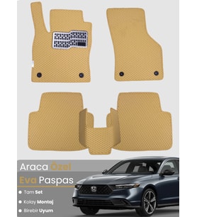 HONDA ACCORD (2018-2024) Uyumlu EVA Paspas Tam Set–Araca Özel,Su Geçirmez,Kolay Montaj
