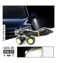 Carub Ayna Altı LED Ayna Altı Cob Aydınlatma LED Eagle Eye Kartal Göz LED 2 Adet (Beyaz)