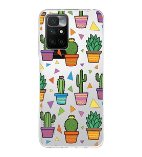 PrintiFy Xiaomi Redmi 10 ile Uyumlu 1mm Slim Fit Water Color 4 Baskılı Şeffaf  Kılıf