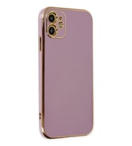 Pilelistore   iPhone 12 Kılıf Volet Silikon - Mor