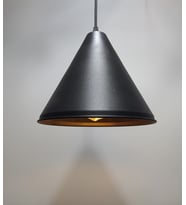 MYLİGHTS  RETRO RUSTİK VİNTAGE  METAL SARKIT AVİZE SİYAH  İÇİ ALTIN