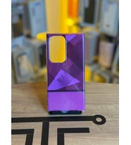 Samsung S24 Ultra Uyumlu Kristal Görünümlü Geometrik Desenli Parlak Kılıf (Pembe)