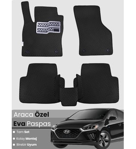 HYUNDAİ IONIQ (2016-2022) Uyumlu EVA Paspas Tam Set–Araca Özel,Kolay Montaj,Su Geçirmez
